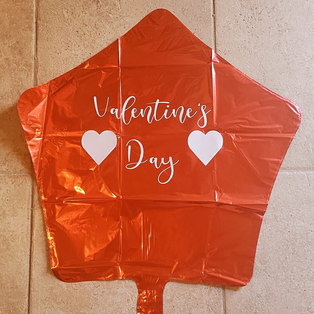 ballon étoile personnalisé valentine's day